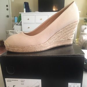 J Crew Factory Canvas Espadrille Wedges